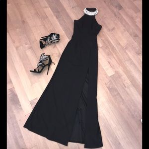 Windsor store black halter neck dress